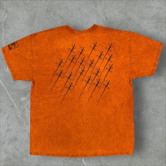 Y2K Ruth Bancroft Garden Ice Dye Double Sided Lizard Reptile Graphic TShirt - XL - Picture 2 of 8